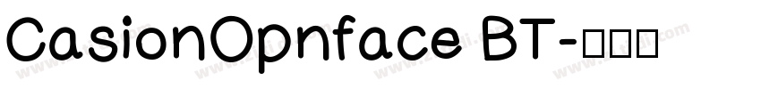CasionOpnface BT字体转换